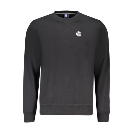 North Sails Black Cotton Mens Sweatshirt