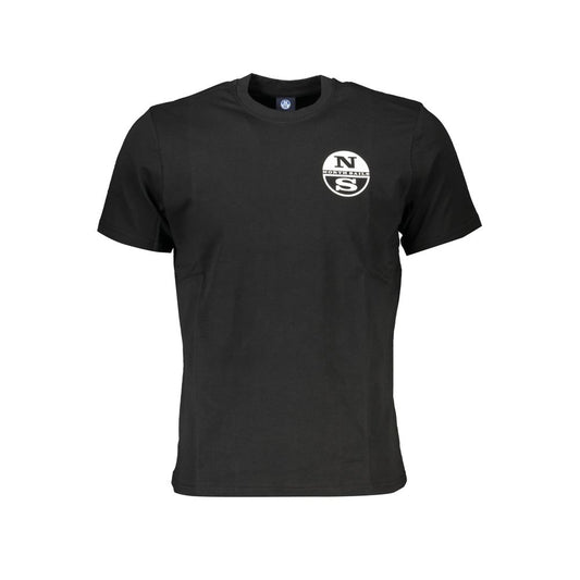 North Sails Black Cotton Men's T-Shirt
