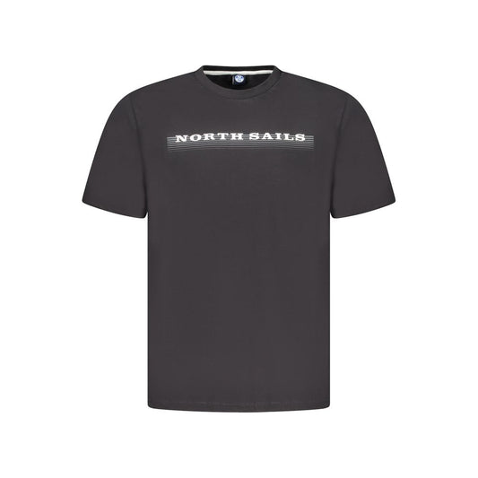 North Sails Black Cotton Men's T-Shirt