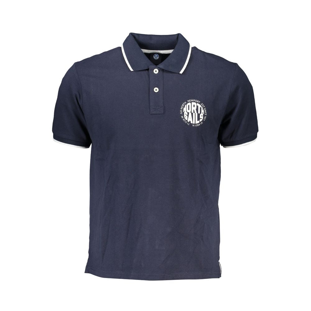 North Sails Blu Cotton Men Polo