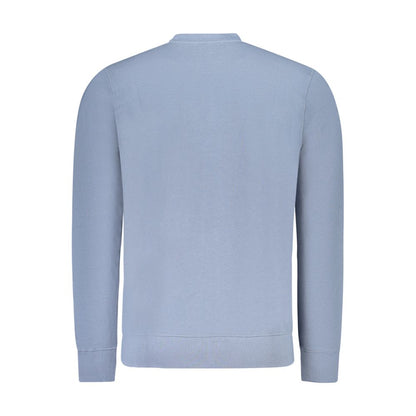 North Sails Blue Cotton Men Sweatshirt