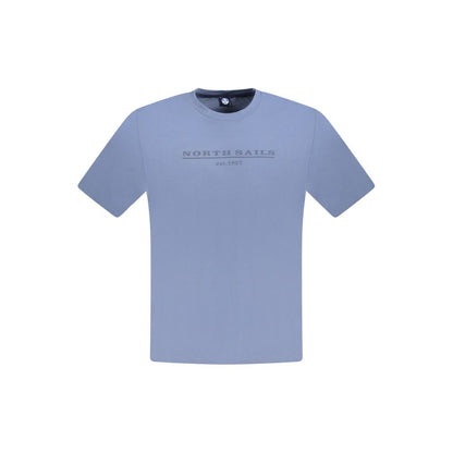 North Sails Blue Cotton Men T-Shirt