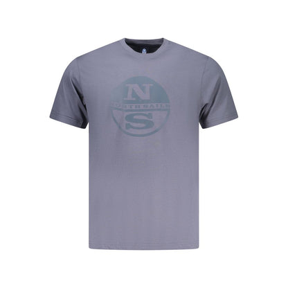 North Sails Blue Cotton Men T-Shirt