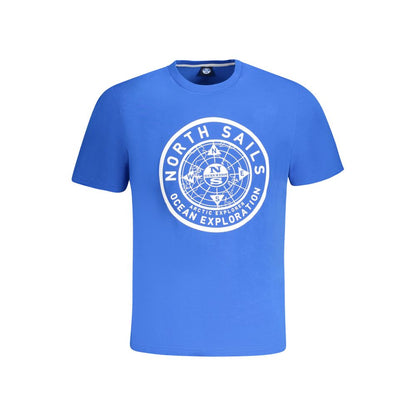 North Sails Blue Cotton Men's T-Shirt
