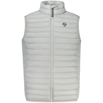 North Sails Gray Polyester Sleveless Jacket