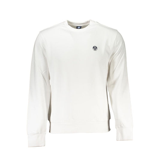North Sails White Cotton Men Sweatshirt