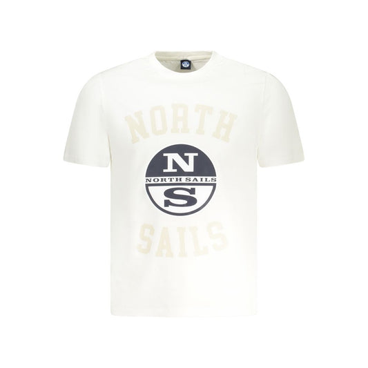 North Sails White Cotton Men T-Shirt