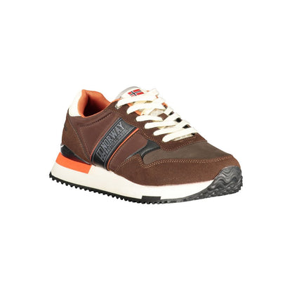 Norway 1963 Brown Polyester Men Sneakers