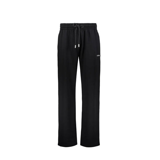 Off-White Black Cotton Joggers (Workout Pants)