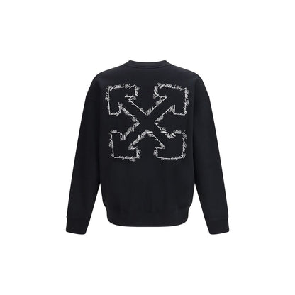 Off-White Black Cotton Sweatshirt