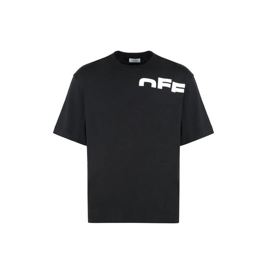 Off-White Black Cotton T-Shirt
