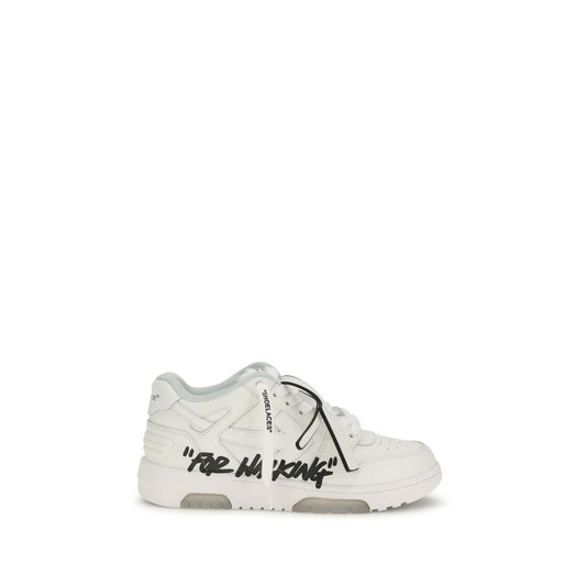 Off-White White Calf Leather Bos Taurus Athletic Sneakers