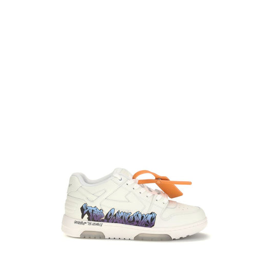 Off-White White Calf Leather Bos Taurus Athletic Sneakers