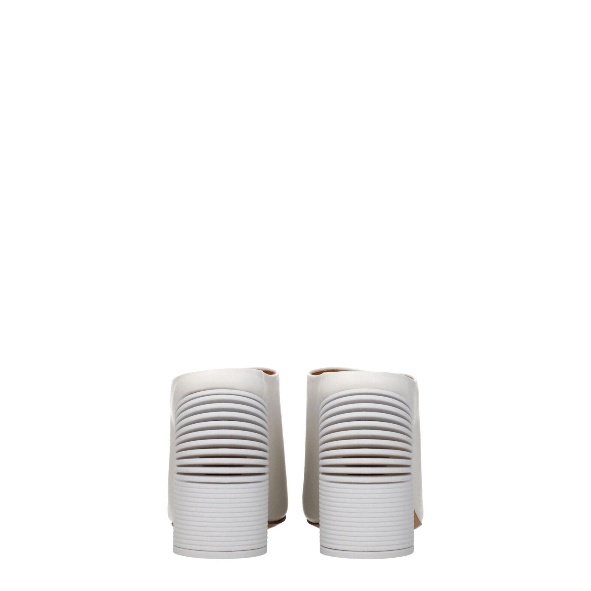 Off-White White Leather Platforms