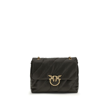 PINKO Bicolor Calf Leather Bos Taurus Shoulder Bag