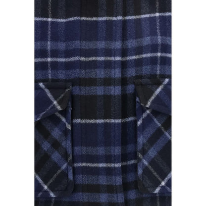 PINKO Blue Wool Oves Aries Shell Jacket