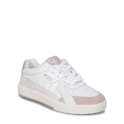 Palm Angels White Calfskin Low Top Sneakers
