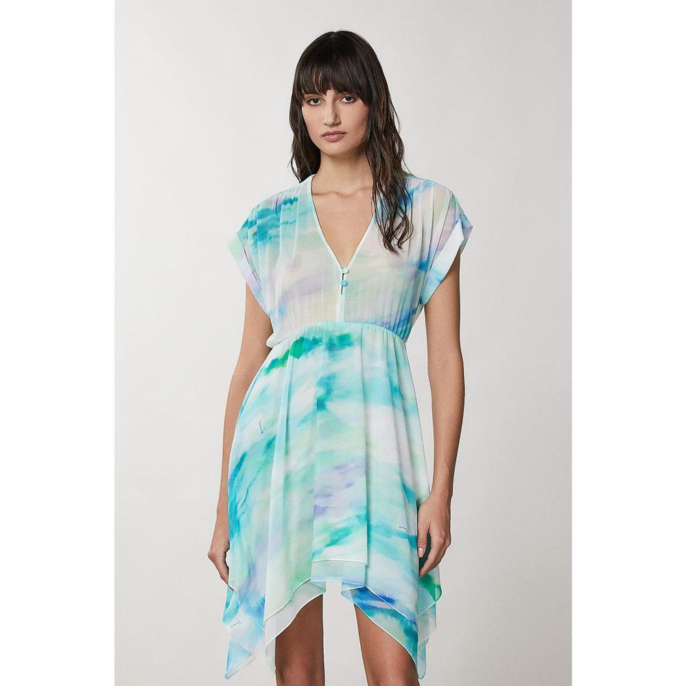 Patrizia Pepe Turquoise Polyester Casual Dress