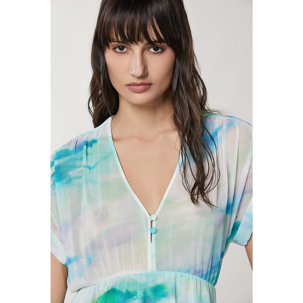 Patrizia Pepe Turquoise Polyester Casual Dress