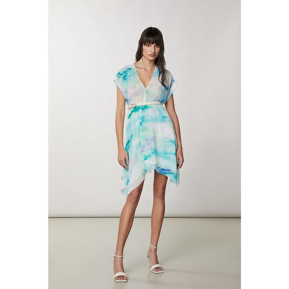 Patrizia Pepe Turquoise Polyester Casual Dress
