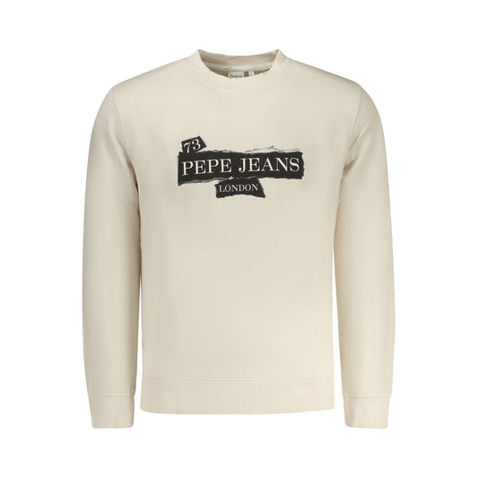 Pepe Jeans Beige Cotton Men Sweatshirt