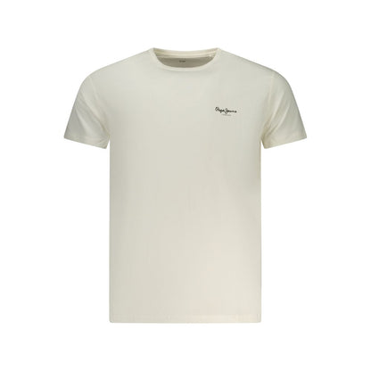 Pepe Jeans Bianco Cotton Men T-Shirt