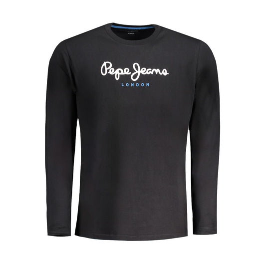 Pepe Jeans Black Cotton Men T-Shirt
