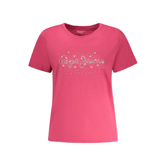 Pepe Jeans Rosa Cotton Women T-Shirt