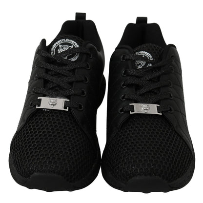 Philipp Plein Black Casual Running Sneakers Shoes