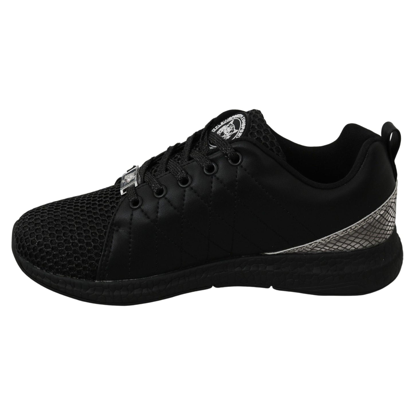 Philipp Plein Black Casual Running Sneakers Shoes