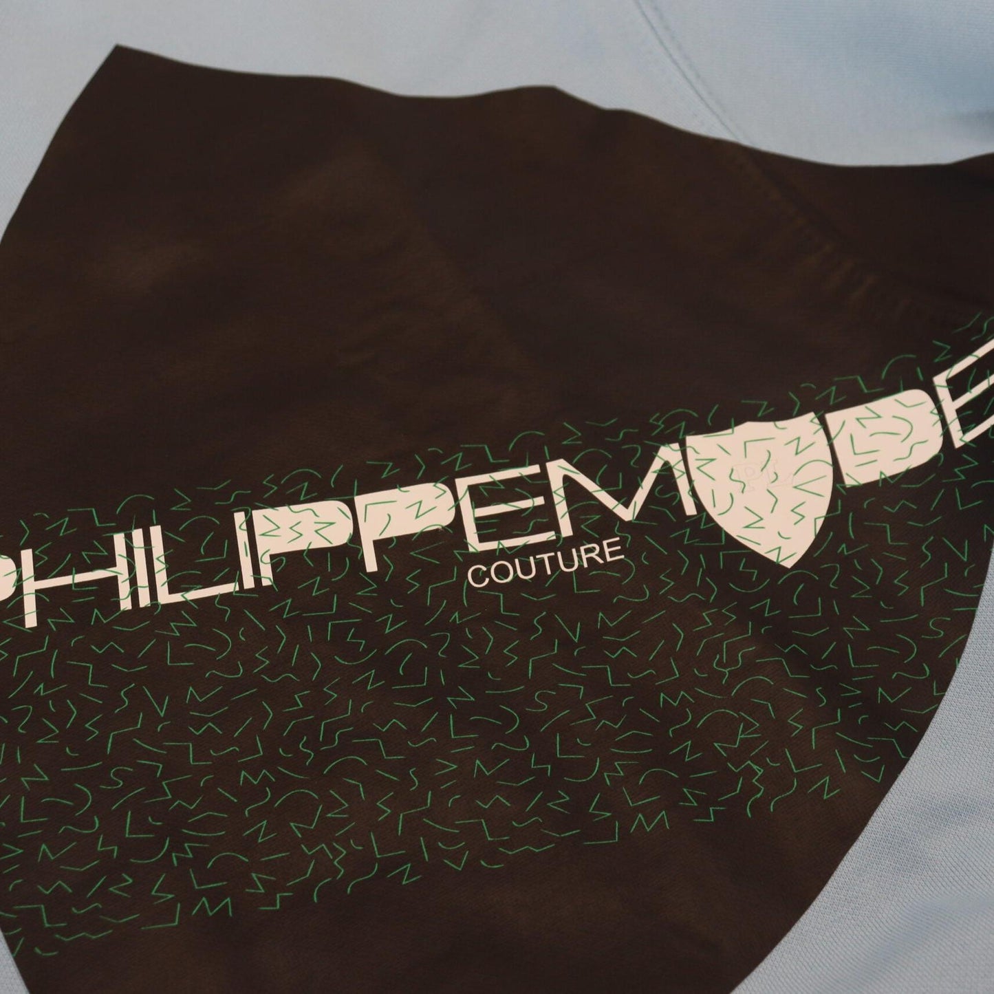 Philippe Model Light Blue Logo Printed Long Sleeves Sweater