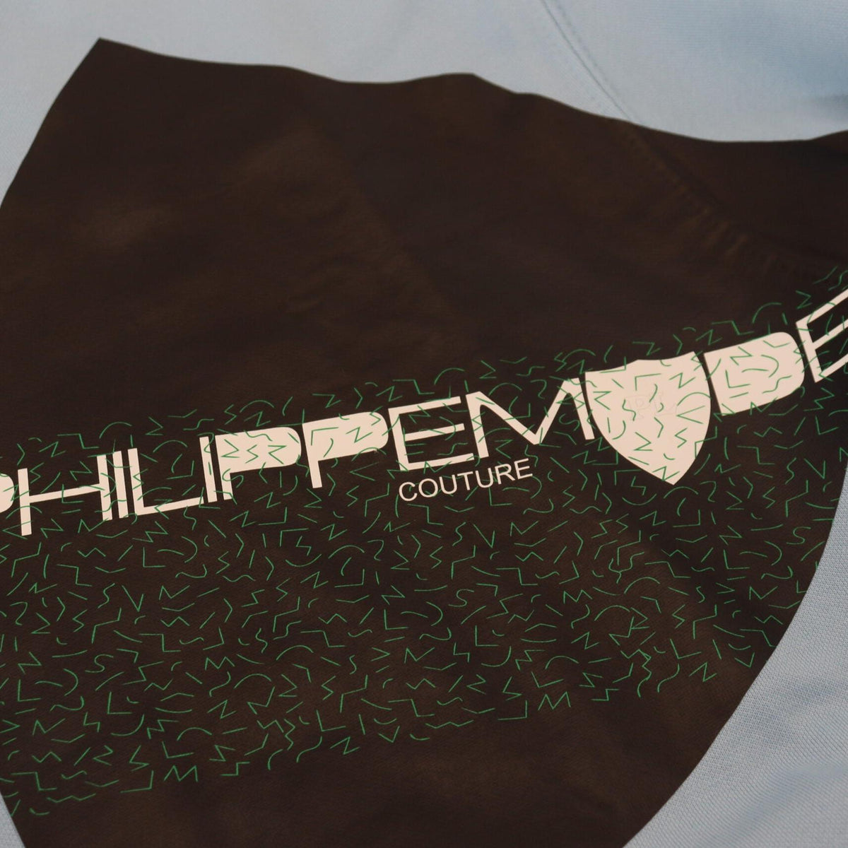 Philippe Model Light Blue Logo Printed Long Sleeves Sweater
