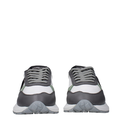 Philippe Model White Fabric Low Tops