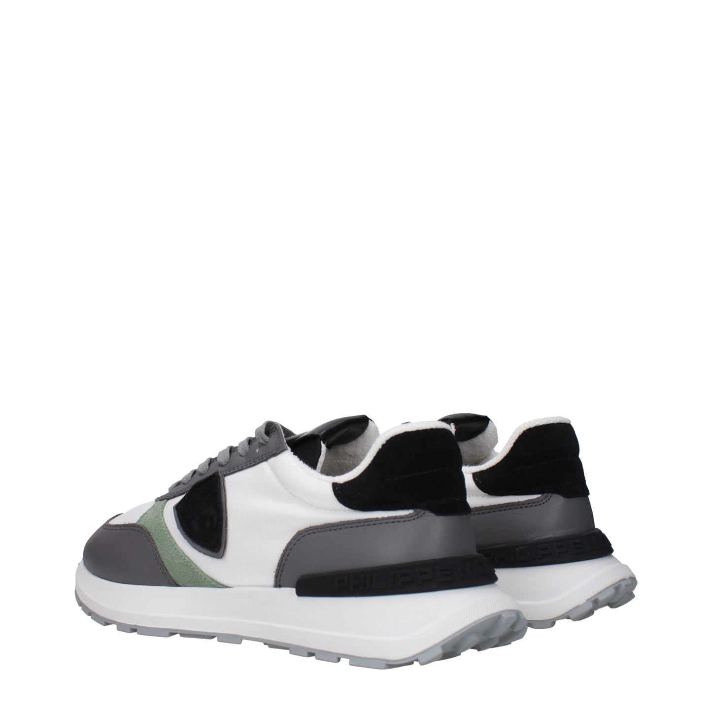 Philippe Model White Fabric Low Tops