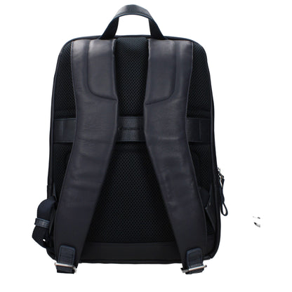 Piquadro Blue Leather Backpack