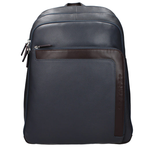 Piquadro Gray Leather Backpack