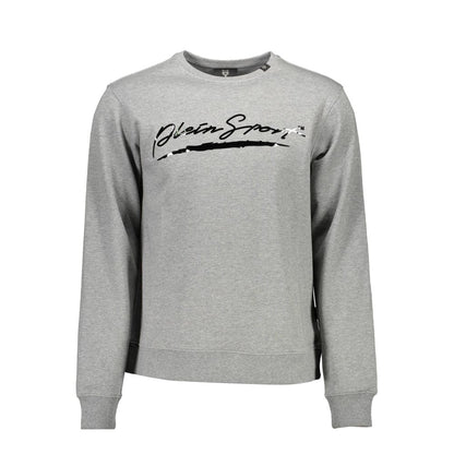 Plein Sport Grigio Cotton Men Sweatshirt