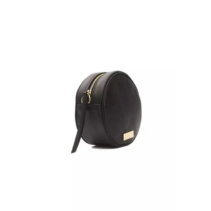 Pompei Donatella Black Leather Women Crossbody Bag