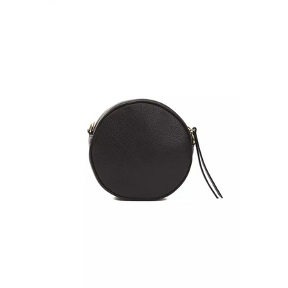 Pompei Donatella Black Leather Women Crossbody Bag