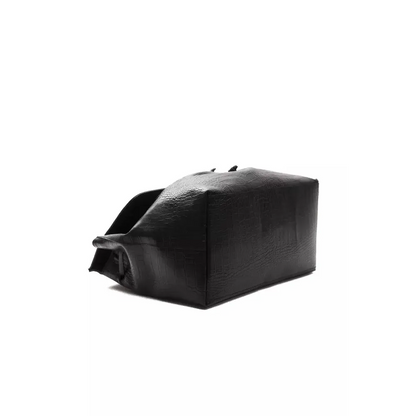 Pompei Donatella Black Leather Women Shoulder Bag