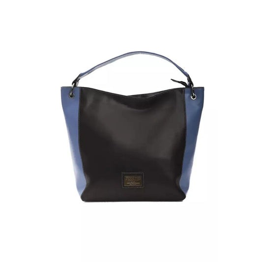 Pompei Donatella Black Leather Women Shoulder Bag