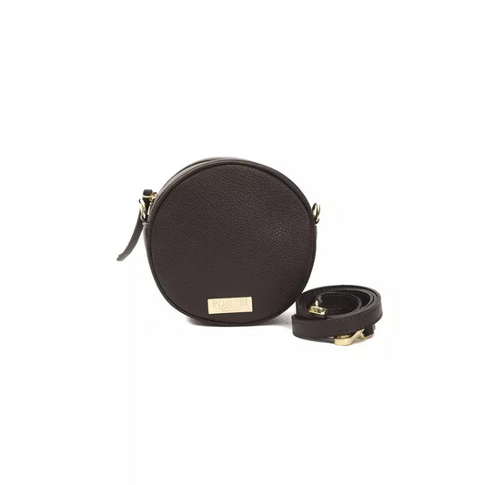 Pompei Donatella Brown Leather Women Crossbody Bag