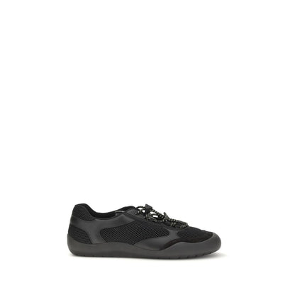 Prada Black Polyester Athletic Sneakers