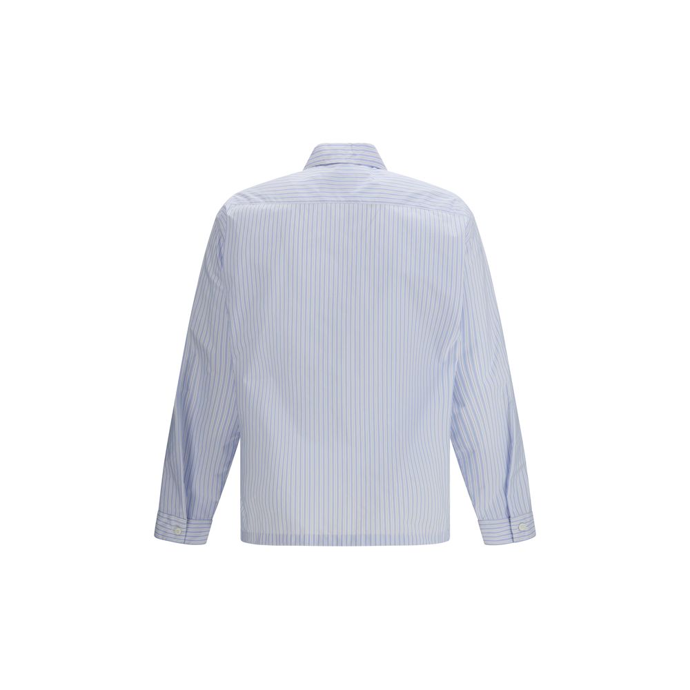 Prada Blue Polyamide Pattern Shirt