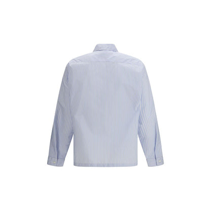 Prada Blue Polyamide Pattern Shirt