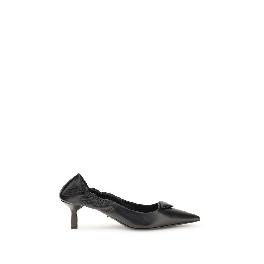 Prada Leather logo Pumps