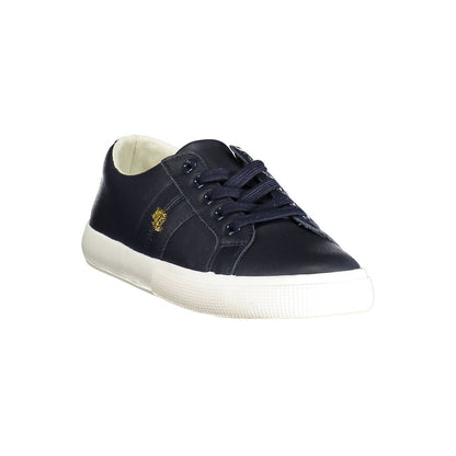 Ralph Lauren Blue Leather Women Sneakers