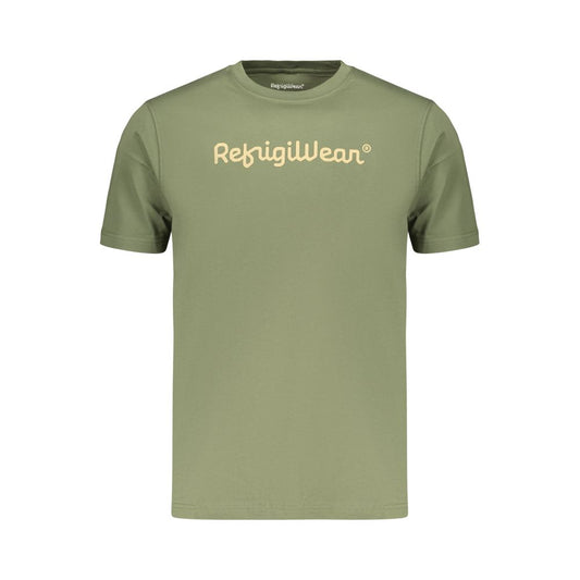 Refrigiwear Verde Cotton Men T-Shirt