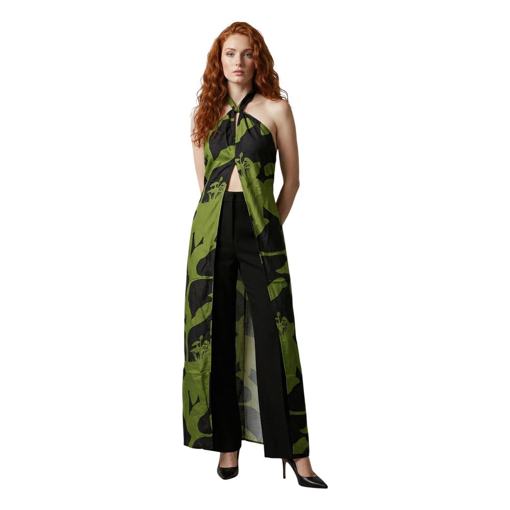 Replay Bicolor Viscose Long Dress