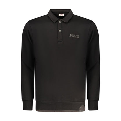 Rifle Black Cotton Polo Shirt
